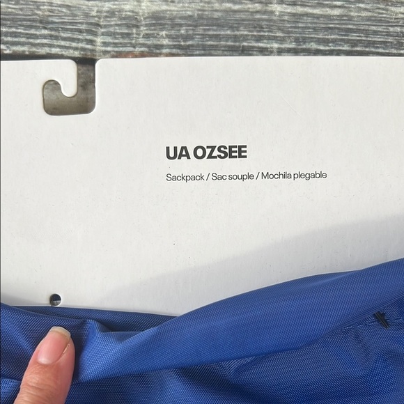 Under Armour Curry SC40 Ozsee Drawstring Backpack Bag | Blue | NWT - Picture 3 of 7